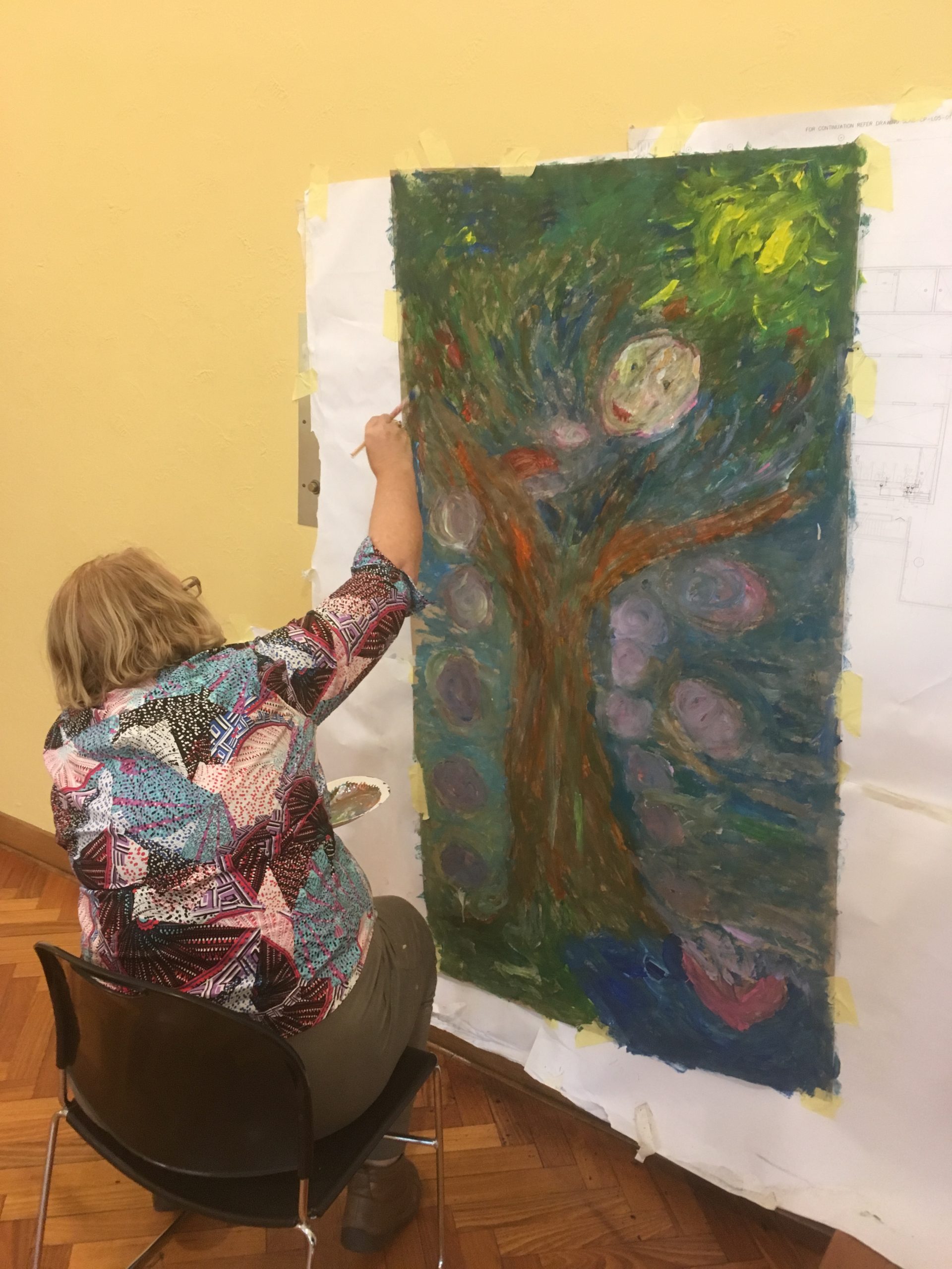 Robyn painting Hana Robyn painting