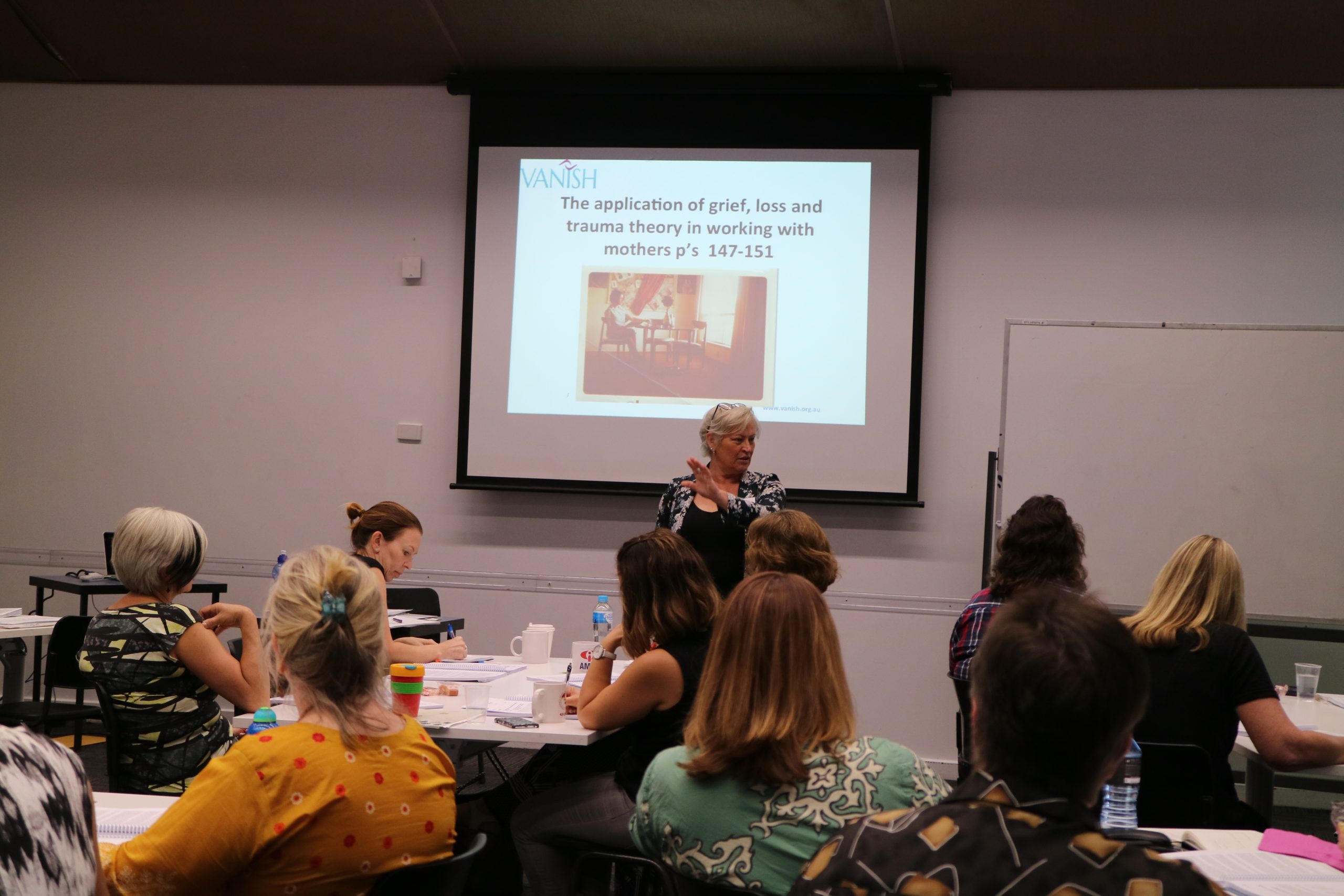 Sue_Counsellor Training 2017 Hana Sue presenting counsellor training in 2017